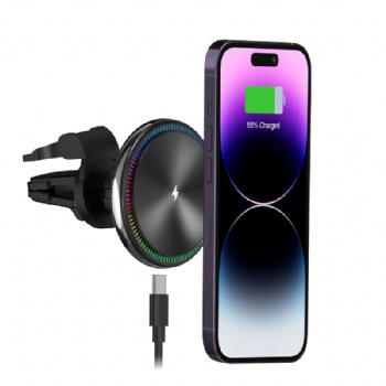 RGB Magnetic wireless car charger